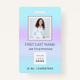 バーコードフォトセラピストナース医師用医療支援資料 バッジ