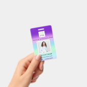 バーコードフォトナースドクターヘルスカラーセラピスト バッジ (Handheld)