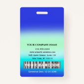 バーコードフォトナースドクターヘルスブルー病院 バッジ (裏面)