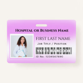 バーコードフォトナースドクターヘルス気にピンクホスピット バッジ