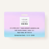 バーコードフォトナースドクターヘルス気にホリソタル バッジ (裏面)