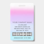 バーコードフォトナースドクターヘルス気にIDCard バッジ (裏面)