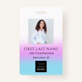 バーコードフォト名IDカードドクターナースヘルス バッジ