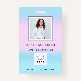 バーコードフォト外科用ナースドクターヘルスピンク バッジ