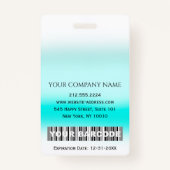 バーコードフォトID番号正常性気にナース医師 バッジ (裏面)