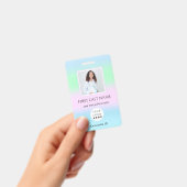 バーコードフォトIDCard健康ナース医師 バッジ (手持ち)