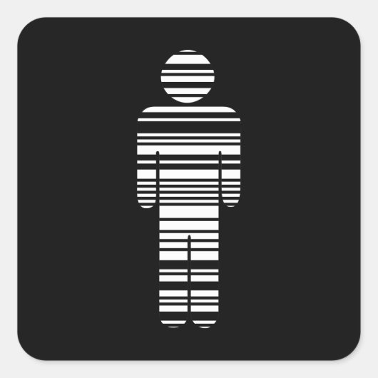 バーコードボーイ スクエアシール (正面)