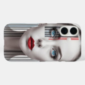 バーコードモダンガールカバー Case-Mate iPhoneケース (裏面 (横))