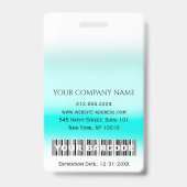 バーコード付き写真IDカードの医療用ナースドクター バッジ (裏面)