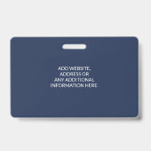 バーコード付き医療用IDカード クリニック 医師 バッジ (裏面)