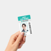 バーコード会社ロゴフォト従業員IDバッジ バッジ (手持ち)
