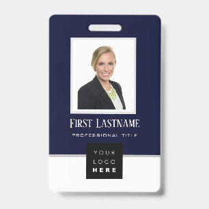 バーコード写真名IDカード縦型青海軍 バッジ