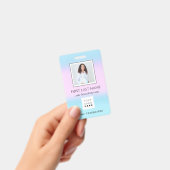 バーコード写真手術看護師ドクター健康ピンク バッジ (手持ち)