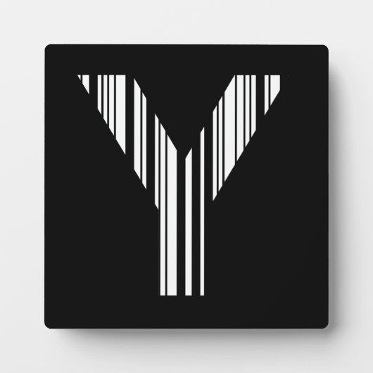 バーコード初期 Y バーコードパターン フォトプラーク (正面)