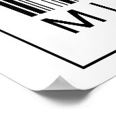 バーコード微生物学者 ポスター (角)