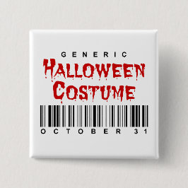 バーコード汎用ハロウィーンの衣装 缶バッジ