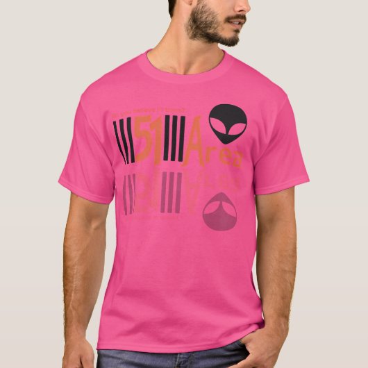 バーコード領域51 Tシャツ (正面)