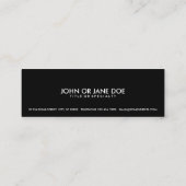 バーコード スキニー名刺 (裏面)