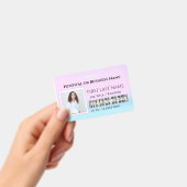 バーコード フォト 看護師 医師 医療 ホリゾンタル バッジ (Handheld)