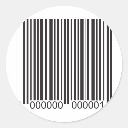 バーコード ラウンドシール (正面)