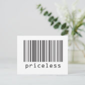 バーコード – 価格なし ポストカード (スタンド正面)