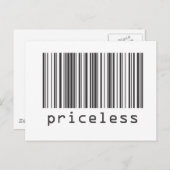 バーコード – 価格なし ポストカード (正面/裏面)