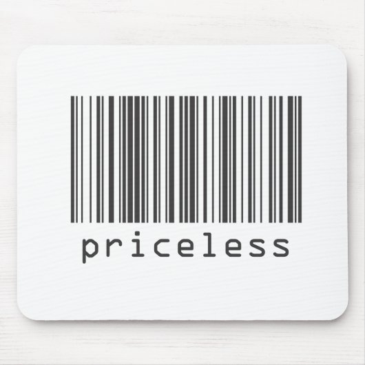 バーコード – 価格なし マウスパッド (正面)