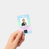 バーコード 写真 名前 IDカード 看護師 医療 ドクター バッジ (手持ち)