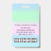バーコード 写真 名前 IDカード 看護師 医療 ドクター バッジ (裏面)