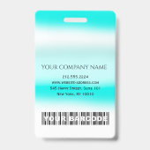 バーコード 写真 名前 ID カード 医療 手術 バッジ (裏面)