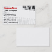 バーコード 名刺 (正面/裏面)