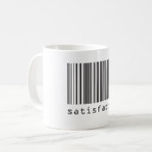 バーコード – 満足度 コーヒーマグカップ (正面左)