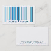バーコード-青 名刺 (正面/裏面)
