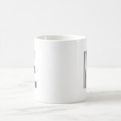 バーコード E 文字 初期 バーコード パターン コーヒーマグカップ (中央)