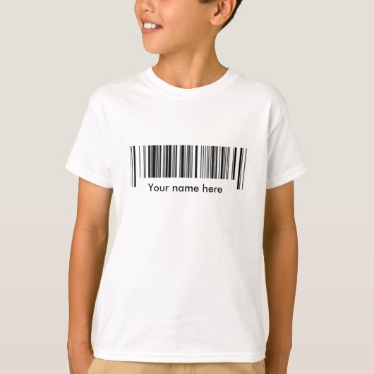 バーコード Tシャツ (正面)