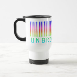 バーコード "UNBREAKABLE" レインボーカラー トラベルマグ