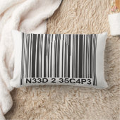 バーコードLeetspeak – エスケープする必要がある ランバークッション (ブランケット)