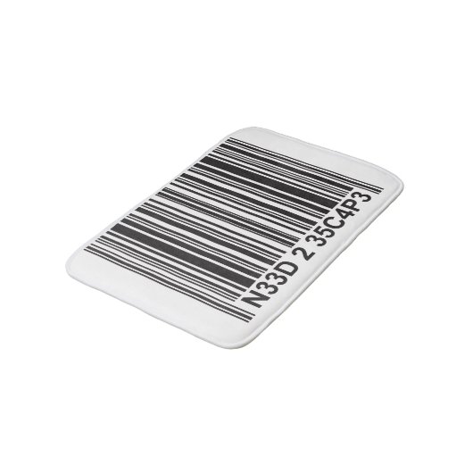 バーコードLeetspeak - Need to Escape Bath Mat バスマット (アングル)