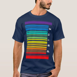 バーコードLGBTプライドレトロ1 Tシャツ