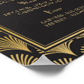 バーサインウェディングレセプション1920s20代アールデコ ポスター (角)