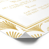 バーサインウェディングレセプション1920s20代アールデコ ポスター (角)