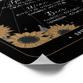 バーサインタロットサイン結婚式レセプションハロウィーン ポスター (角)