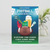 バーサッカーイベントプロモーションメニュー写真とロゴの追加 招待状 (スタンド正面)