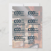 バーサッカーイベントプロモーションメニュー写真とロゴの追加 招待状 (裏面)