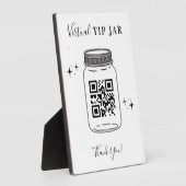 バーサロンスモールビジネスQRコード仮想チップJAR フォトプラーク (側面)