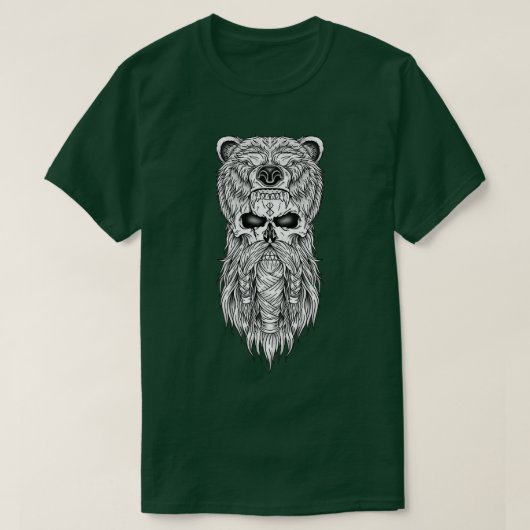 バーサーカーバイキングアンプベア Tシャツ (デザイン正面)