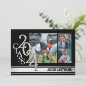 バーシティストライプフォトフォト招待状 招待状 (スタンド正面)