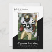 バーシティスポーツテーマ | 2写真卒業パーティー 招待状 (裏面)