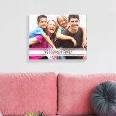 バーシティバーファミリーフォトオンキャンバスウォールアート キャンバスプリント (インサイチュ (リビング))