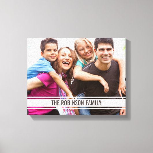 バーシティバーファミリーフォトオンキャンバスウォールアート キャンバスプリント (正面)